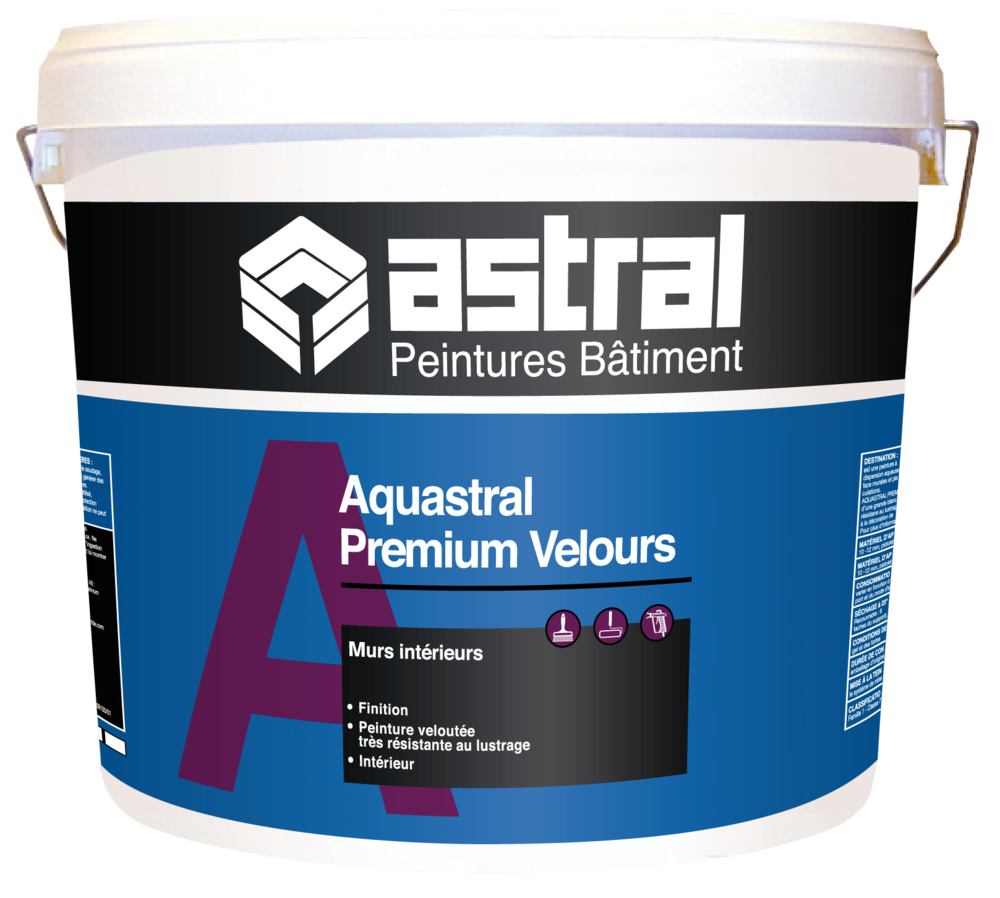 Pot de peinture intérieure mate Aquastral Premium Velours finition velours