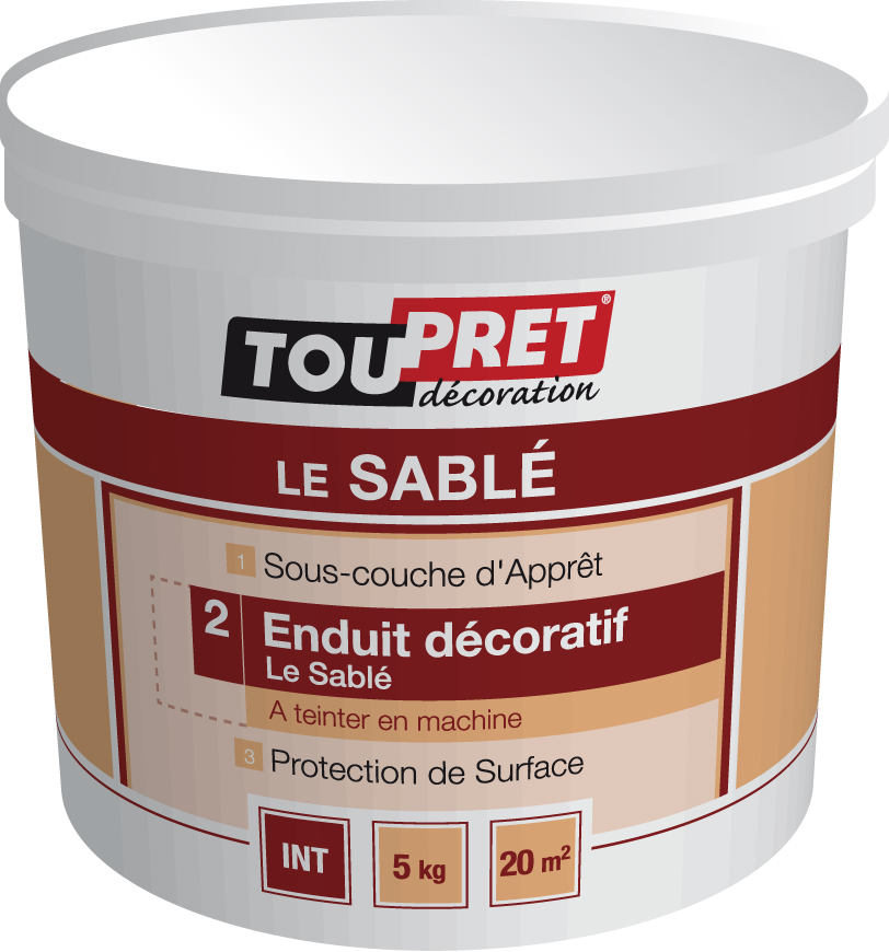 Enduit décoratif Le Sablé 5 kg pour murs intérieurs, effet sablé