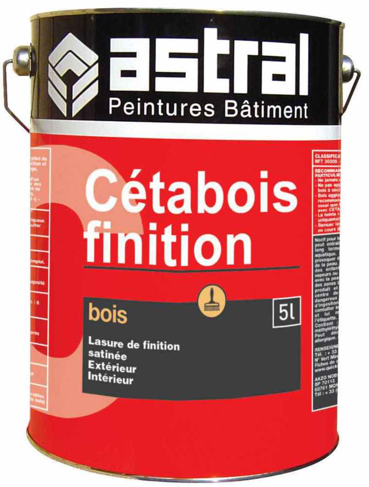 Lasure bois Cétabois Finition NF haute performance pour protection durable et aspect naturel du bois