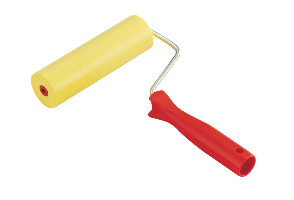 Rouleau à maroufler 150 mm pour tapisserie avec tête en caoutchouc