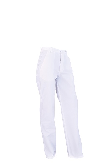 Pantalon de travail Ultrabat 100% Coton blanc robuste avec poches