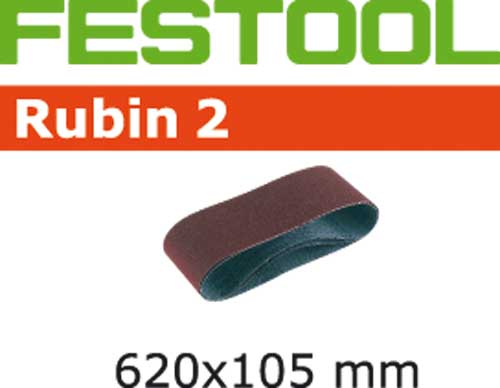 Bande abrasive Rubin 2 de 620 x 105 mm pour ponceuse à bande