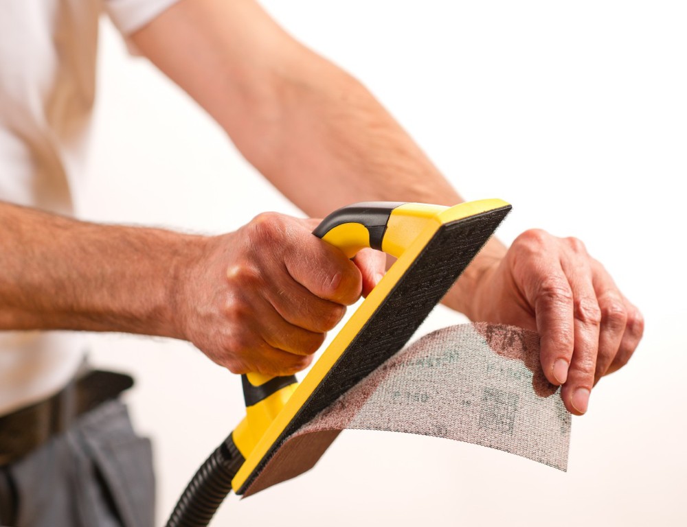 Cale Aspirante Auto-Agrippante Mirka Handy 55 Trous Jaune 80x230mm