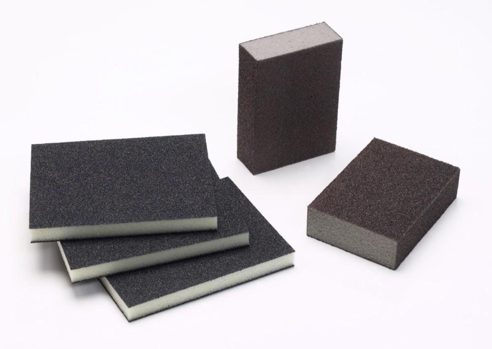 Éponge Abrasive Double Face 98 x 120 x 13 mm