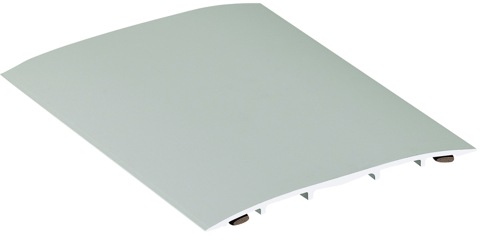 Couvre-joints de sol en aluminium adhésif bords biseautés incolore 3m