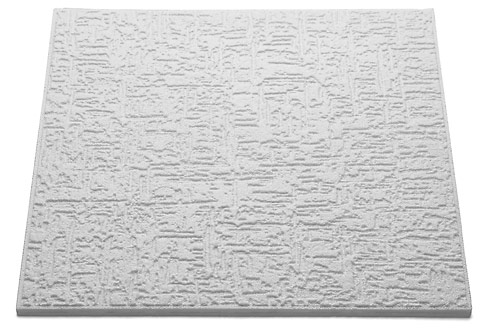 Dalle de plafond décorative Decoflair Bianco T102 en polystyrène blanc, lot de 8