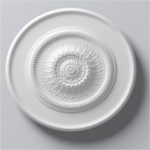 Rosace décorative de plafond Arstyl R10 en polyuréthane, prête à peindre