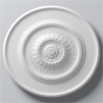 Rosace de plafond Arstyl R20 en polyuréthane blanche, prête à peindre