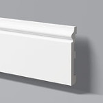 Plinthe décorative Wallstyl FL2 de 2m en polystyrène, profil moderne
