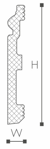 Wallstyl FL2 Plinthe 2m
