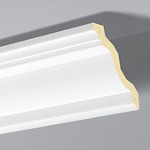 Corniche en polyuréthane Arstyl Z22 de 2 mètres blanche prête à peindre pour plafond