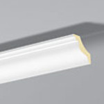 Corniche en polyuréthane Arstyl Z15 de 2 mètres, blanche et prête à peindre, pour une finition murale moderne.