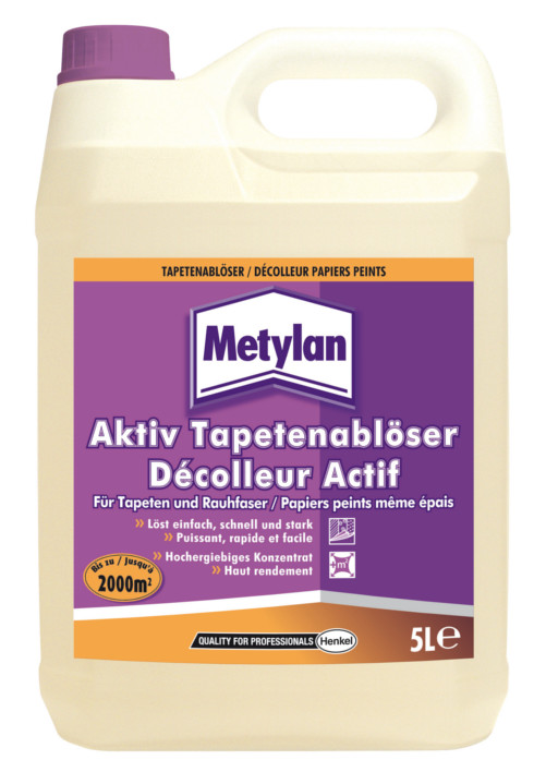 Décolleur Actif Papier Peint 5L, solution liquide concentrée pour un décollage rapide et efficace