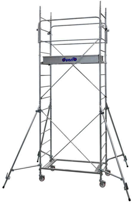 Échafaudage roulant en acier Altitude AC150, hauteur de plancher 2.80m, avec roues et freins