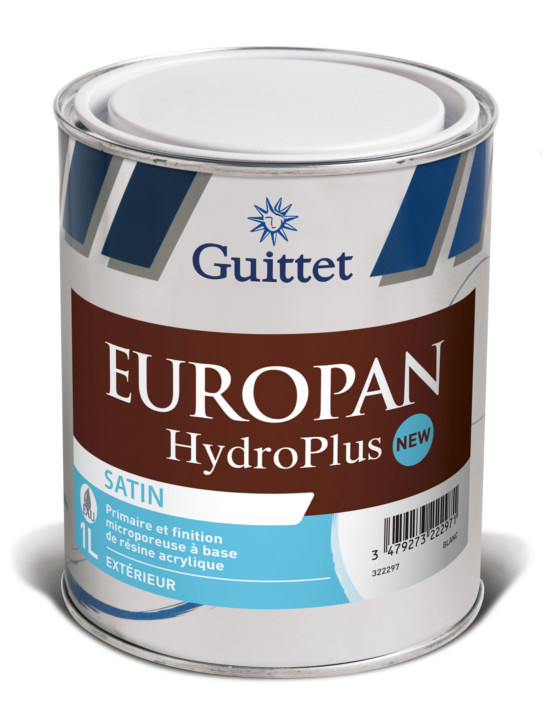 Pot de peinture pour boiseries Europan Hydroplus New, traitement et protection longue durée du bois.