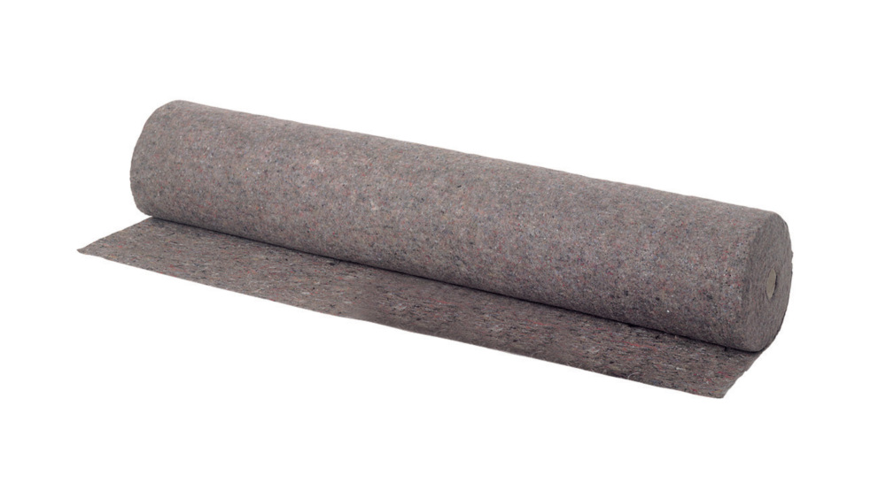 Bâche absorbante plastifiée grise de 10m² pour la protection des sols et surfaces de chantier