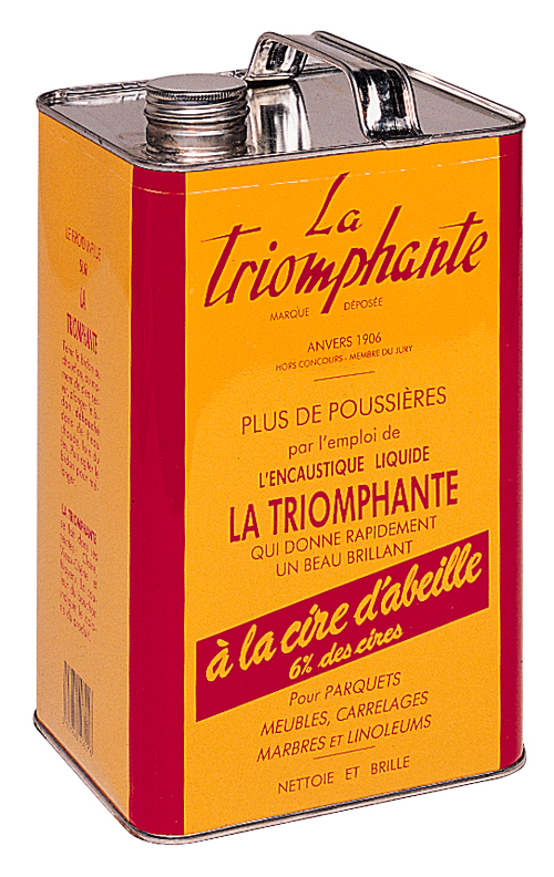 Bidon de cire La Triomphante 5L pour bois, produit cirant et encaustique idéal pour parquets et meubles.