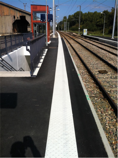 Dalles Podotactiles "Exteline" 420x840 mm Épaisseur 7mm Jaune