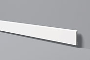 Plinthe Wallstyl FD1 blanche de 2m en polystyrène pour finition intérieure.