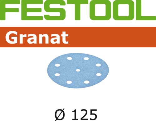 Disque abrasif STF Granat Ø125 mm avec fixation auto-agrippante pour ponçage
