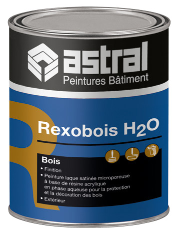Peinture pour boiseries Rexobois H2O à base d'eau