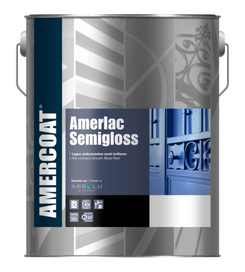 Peinture de finition Amerlac Semigloss semi-brillante pour la protection des métaux