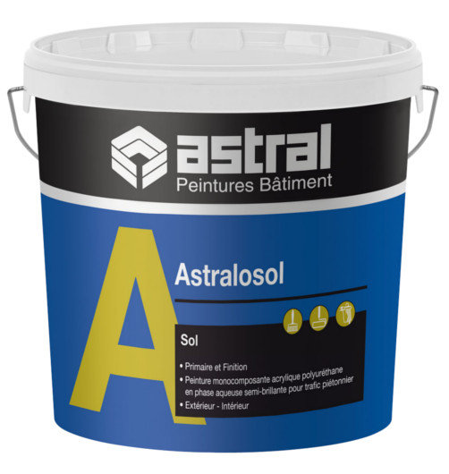 Peinture de marquage au sol Astralosol, haute résistance pour trafic intense et séchage rapide