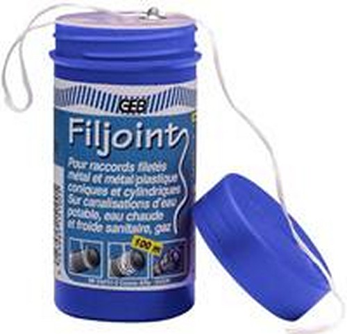 Filjoint Étanchéité Dévidoir 100 ml pour raccords de plomberie, idéal pour une installation sans fuite