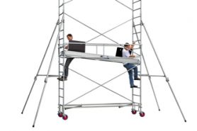Échafaudage Roulant Acier Rollstar 254 Hauteur Plancher 5.30m