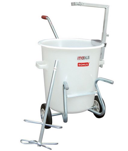 Station de malaxage complète 75L pour mélanger mortier et résines de sol