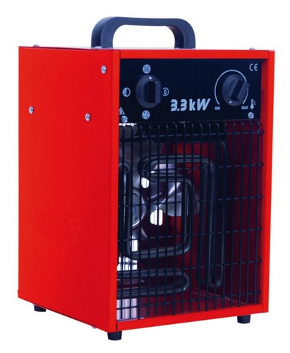Chauffage électrique soufflant Red Hot 3.3 kW portable rouge