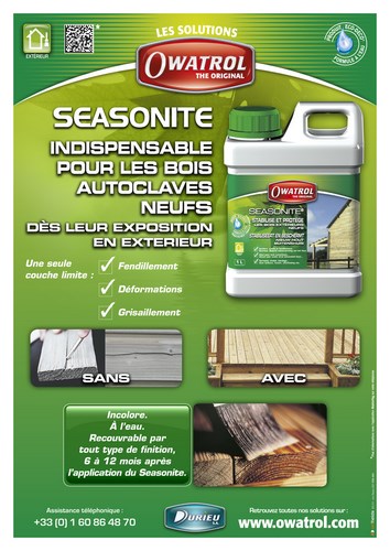 Seasonite Stabilisateur Bois Extérieurs Incolore 1L