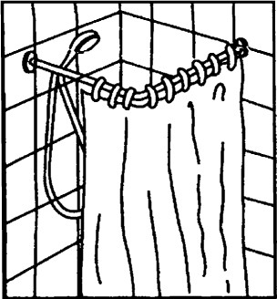 Barre de Douche Alu Angle 80 x 80 cm Blanc