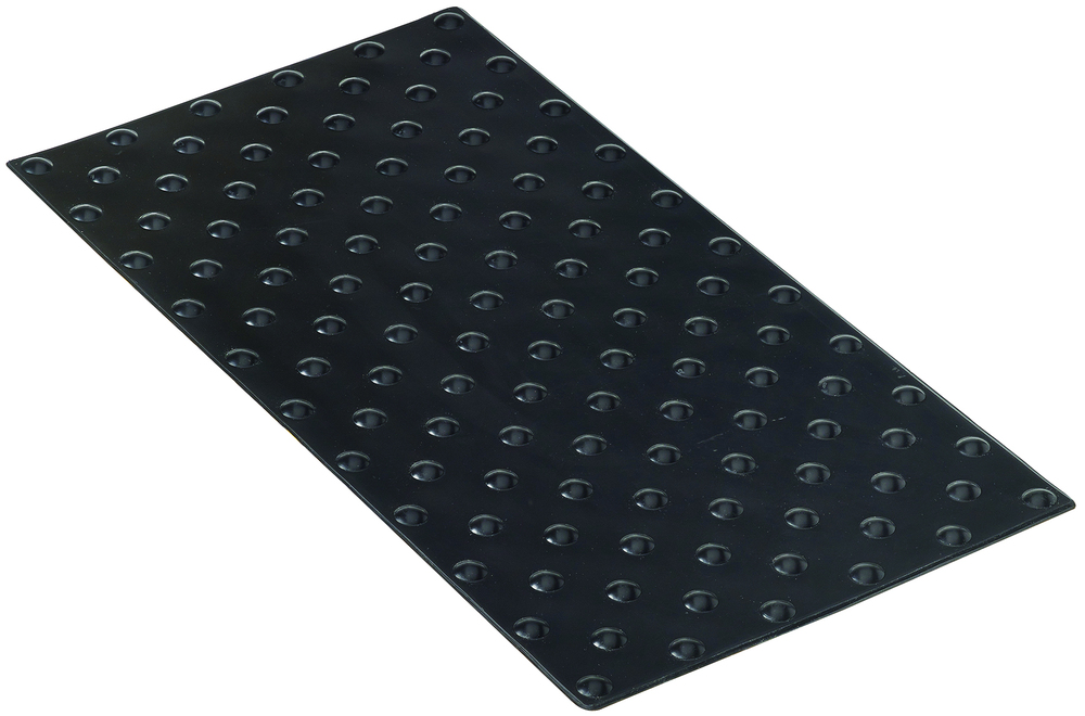 Dalle podotactile Accessdal en polyuréthane noir Ral 9004 (600x400mm) avec motifs en relief et surface antidérapante