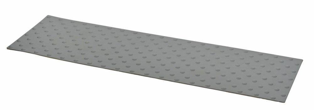 Dalle podotactile Accessdal adhésive grise Ral 7040, 1400x400mm, épaisseur 7mm, pour l'accessibilité des cheminements.