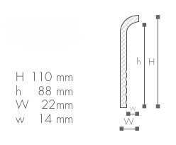 Wallstyl CF1 Surplinthe 2m