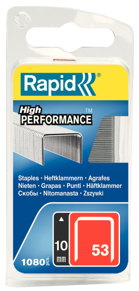 Agrafes type 53 haute performance galvanisées 10 mm pour agrafeuse de bricolage