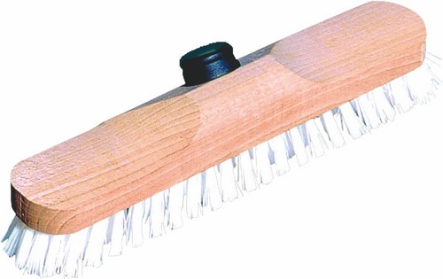 Brosse lave pont en nylon de 31 cm pour terrasses et bateaux