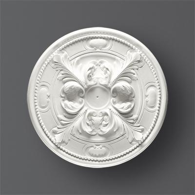 Rosace 302 en staff blanche de 61 cm de diamètre pour plafond.
