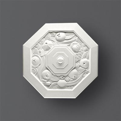 Rosace décorative 323 en staff de 61 cm de diamètre pour plafond