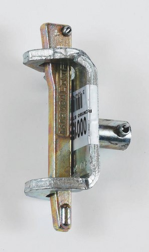 Étrier à Pion RCM180 en acier galvanisé, composant de fixation pour échafaudage fixe robuste.