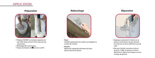 Mur Ex Enduit de Rebouchage et Réparation en Poudre Seau de 15 kg