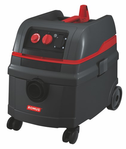 Aspirateur poussières fines professionnel Vacrom 25 Classe L avec cuve de 25 litres sur roues