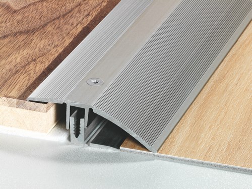 Profilé de seuil dénivelé PPS Standard en aluminium pour parquets, sols PVC et stratifiés