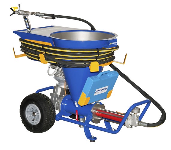 Machine à projeter les enduits Europro Jetpro 80 complète sur roues