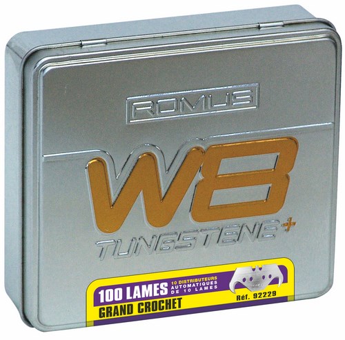 Boîte métal distributeur de 100 lames.
