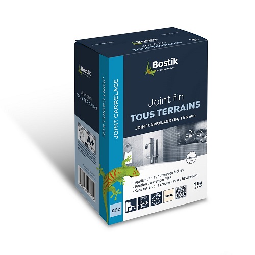 Joint de carrelage fin pour joints de 1 à 6 mm, en sac de 1 kg