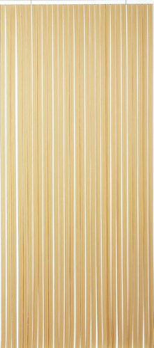 Rideau de porte à lanières en plastique Tahiti brun et beige, 90 x 220 cm