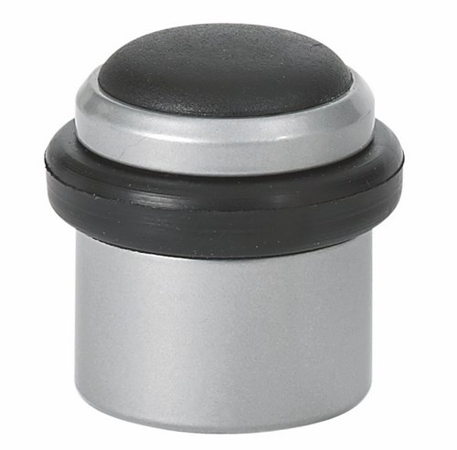 Butoir de porte Junior en aluminium argenté de 36 mm, à fixer au sol