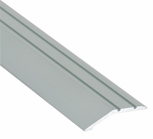 Profil d'arrêt dénivelé adhésif en aluminium incolore de 2,70m